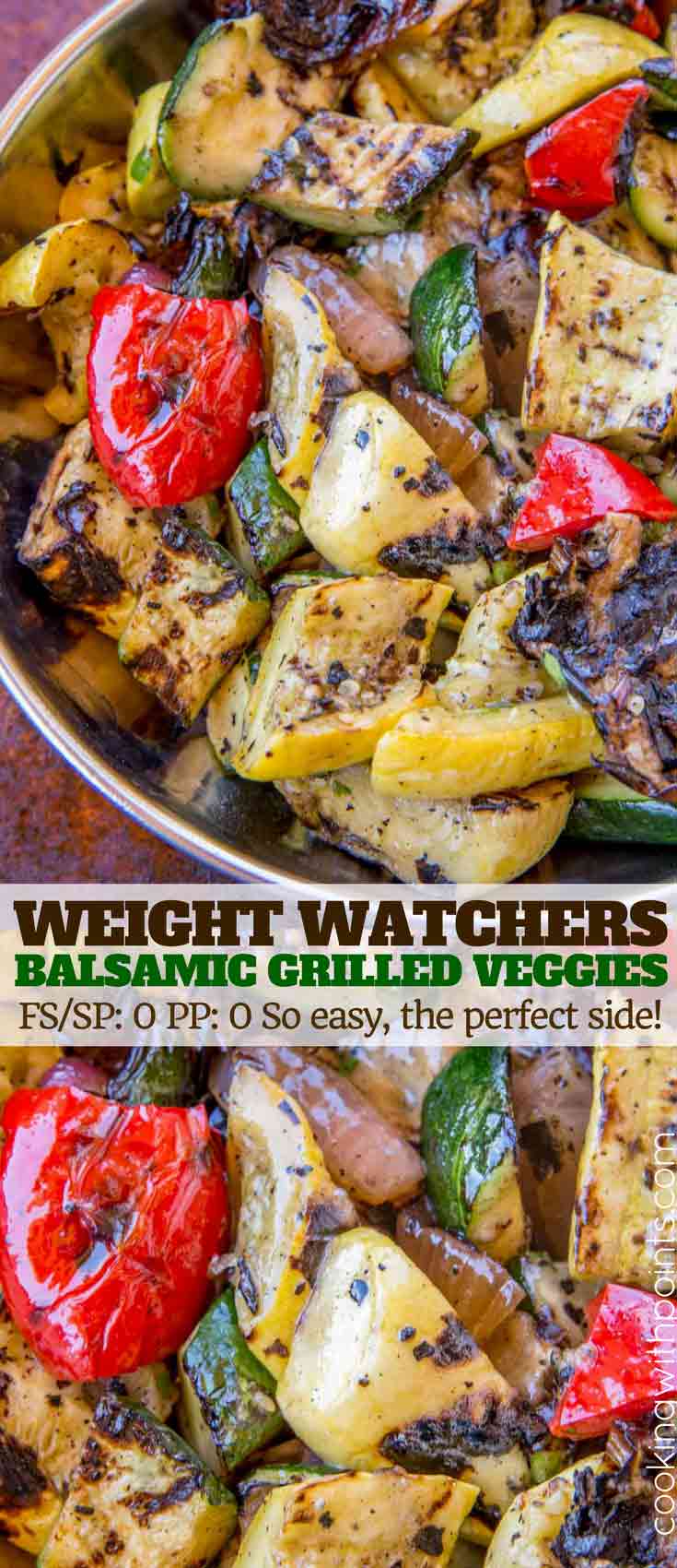 Balsamic Grilled Vegetables Collage
