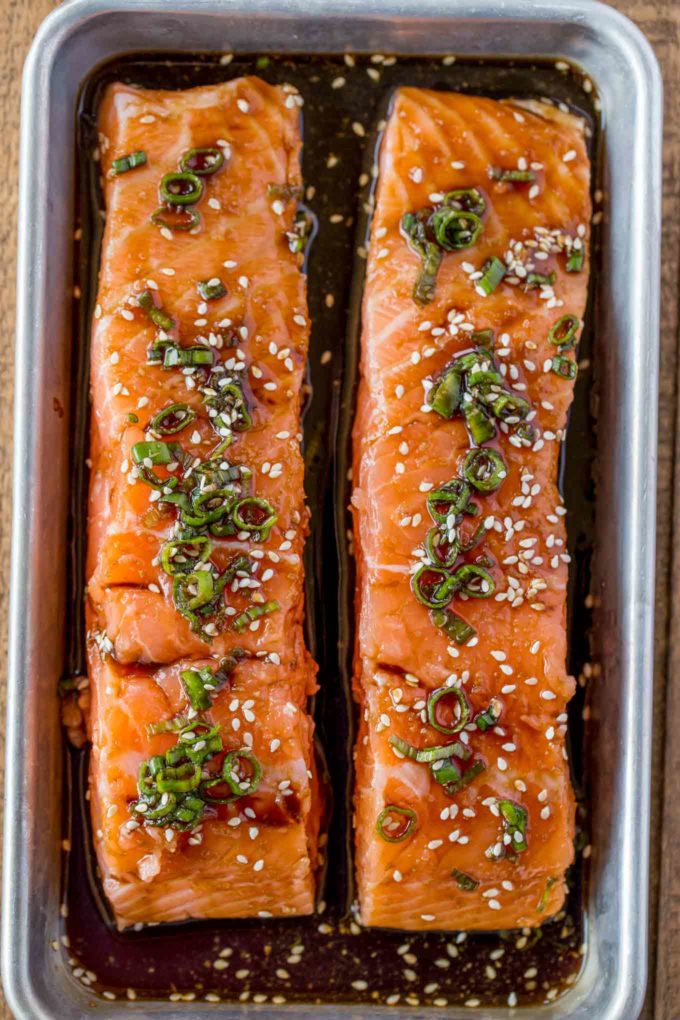 raw honey soy salmon