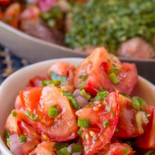 Pico de Gallo Salad with lime, onions, tomatoes and jalapenos is a quick, easy, FAT FREE side dish for your favorite Mexican recipes with zero points!