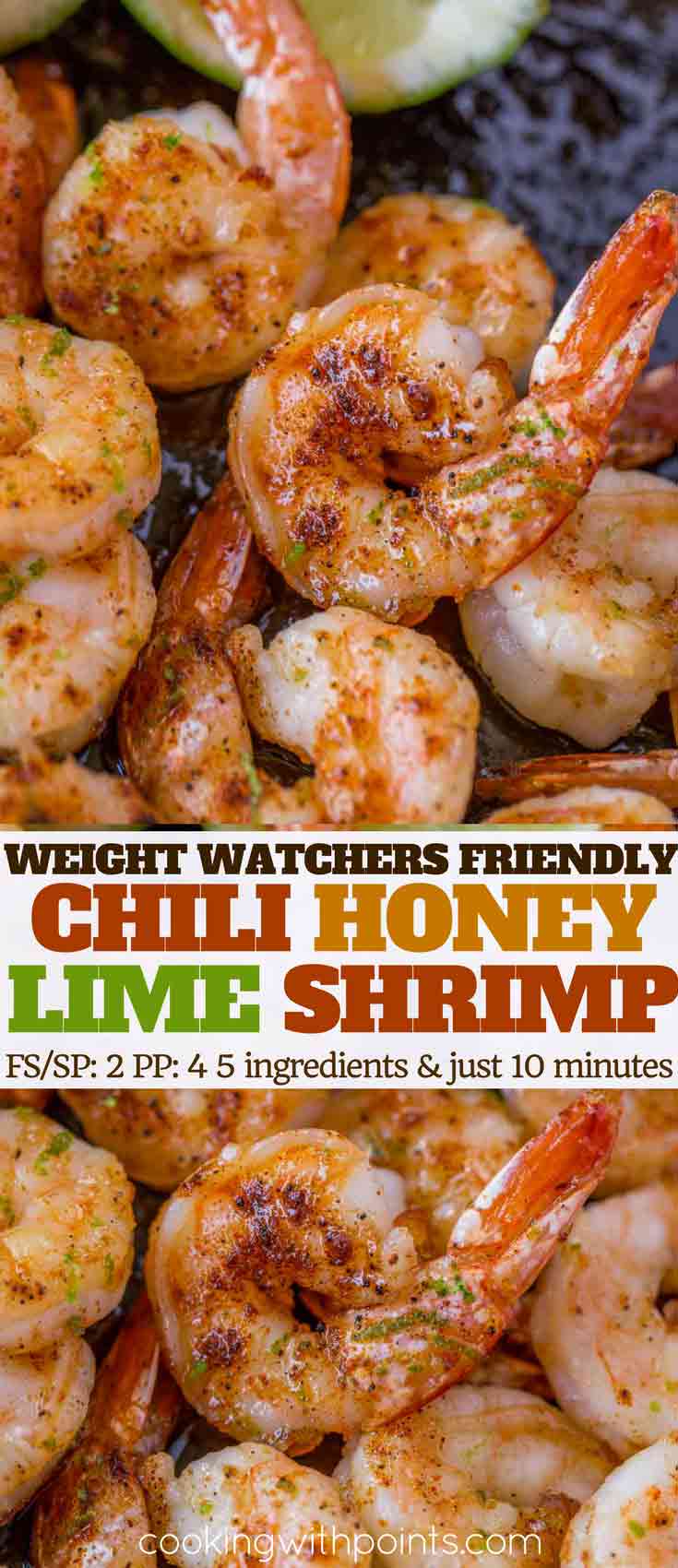 honey lime shrimp collage
