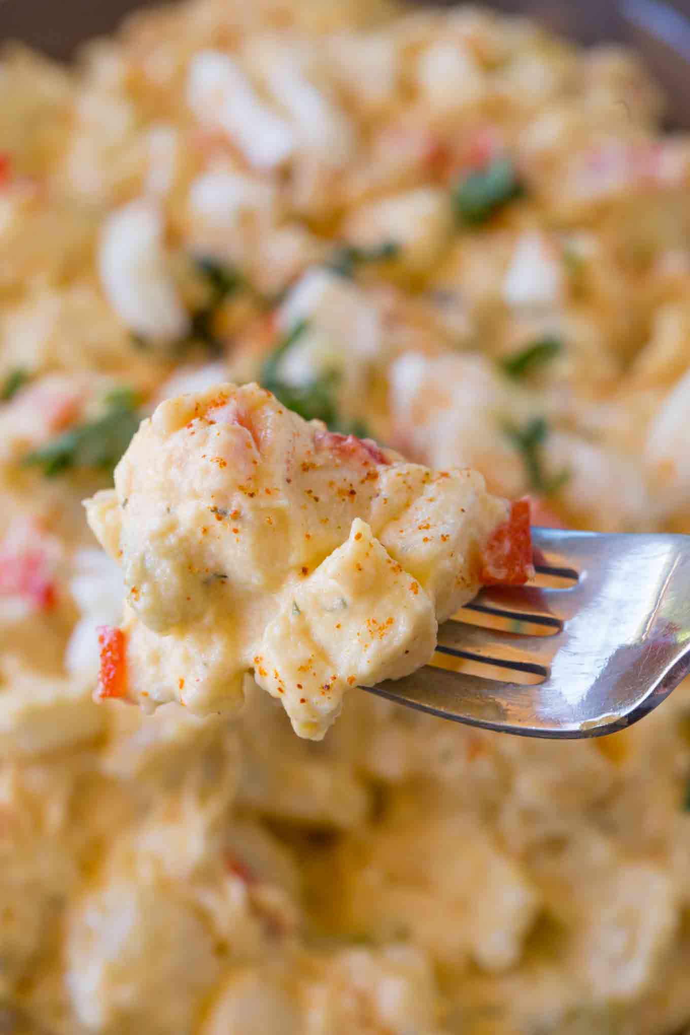 Skinny Deviled Egg Potato Salad