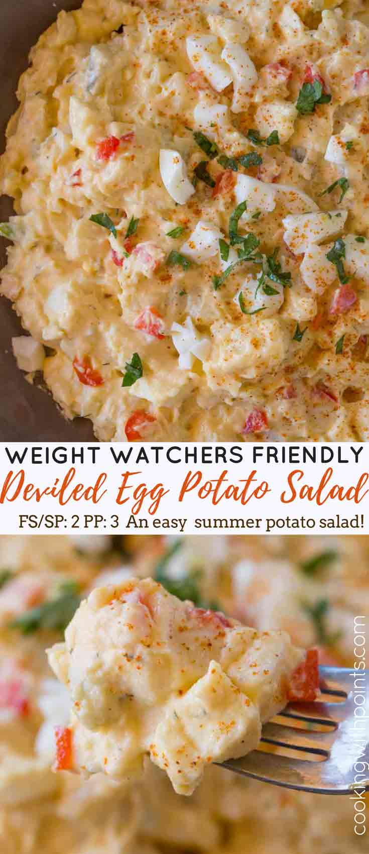 Skinny Deviled Egg Potato Salad Collage Photos