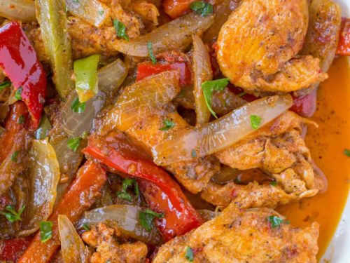 Skillet Chicken Fajitas Recipe - Happy Foods Tube