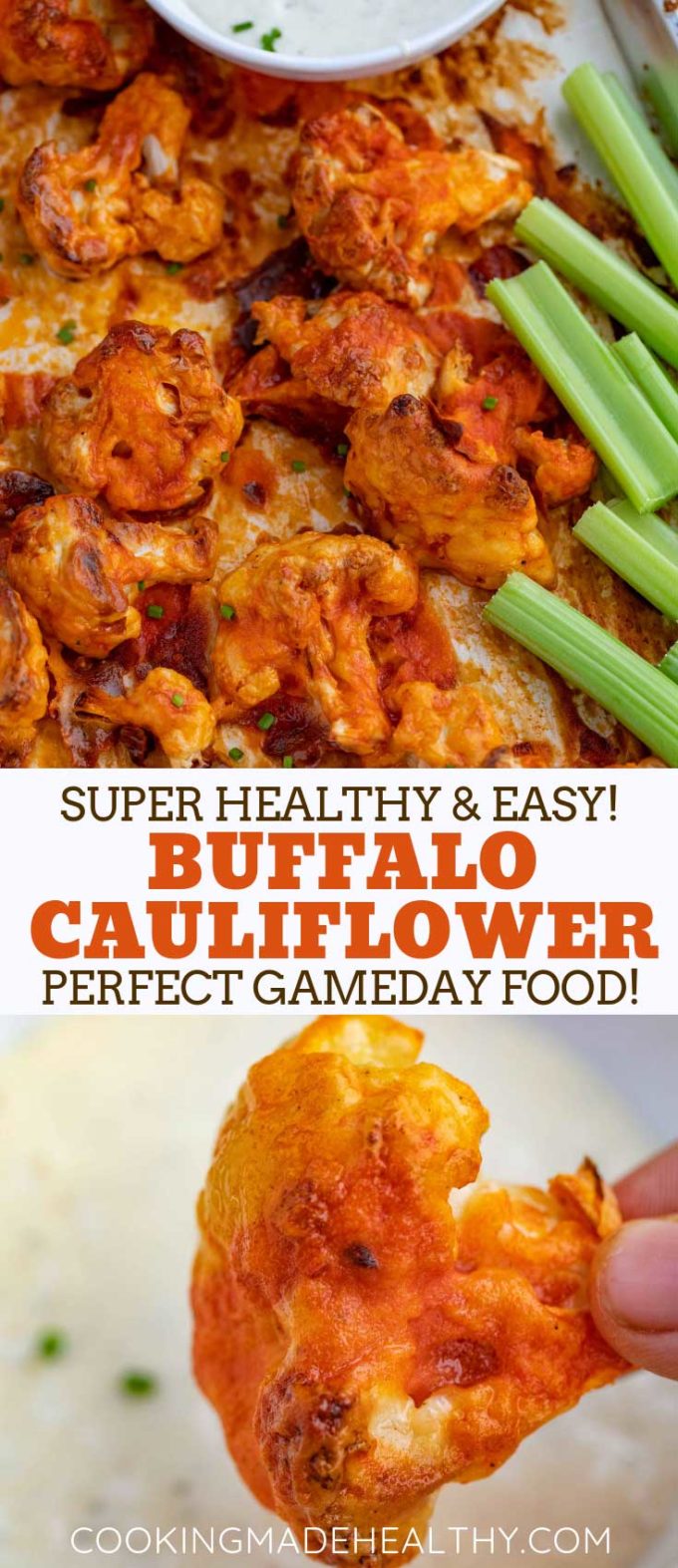 Buffalo Cauliflower Long pinterest pin