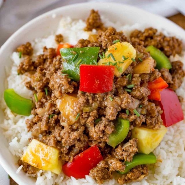 Hawaiian Beef with Pineapple and Bell Peppers