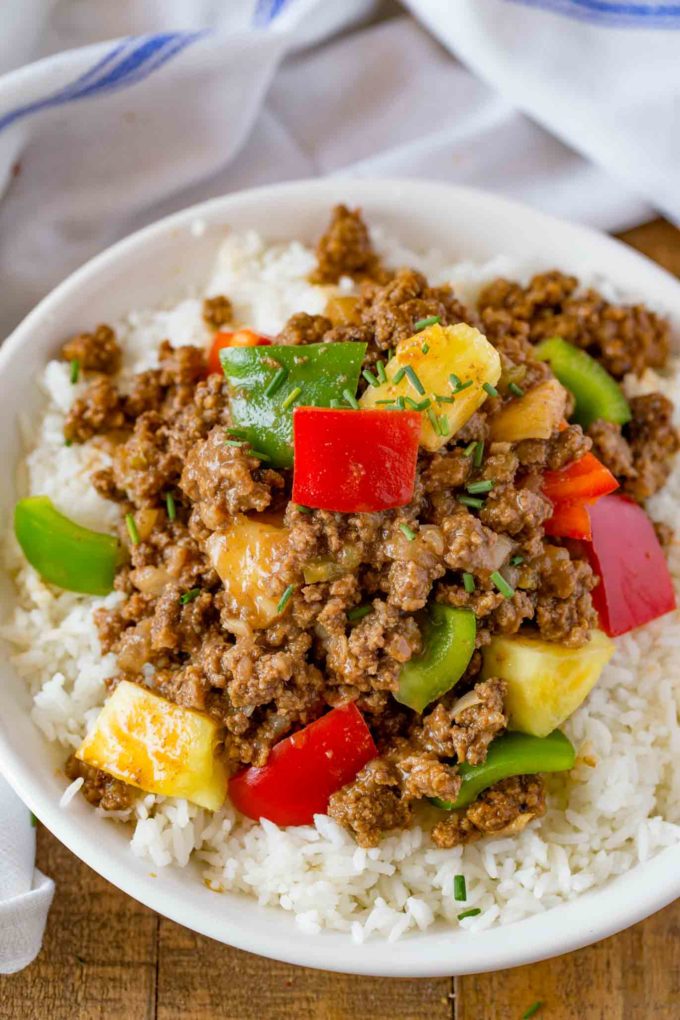 Hawaiian Beef with Pineapple and Bell Peppers