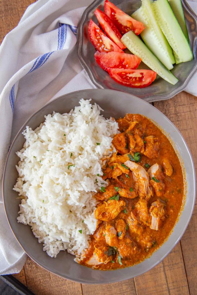 indian chicken curry with rice