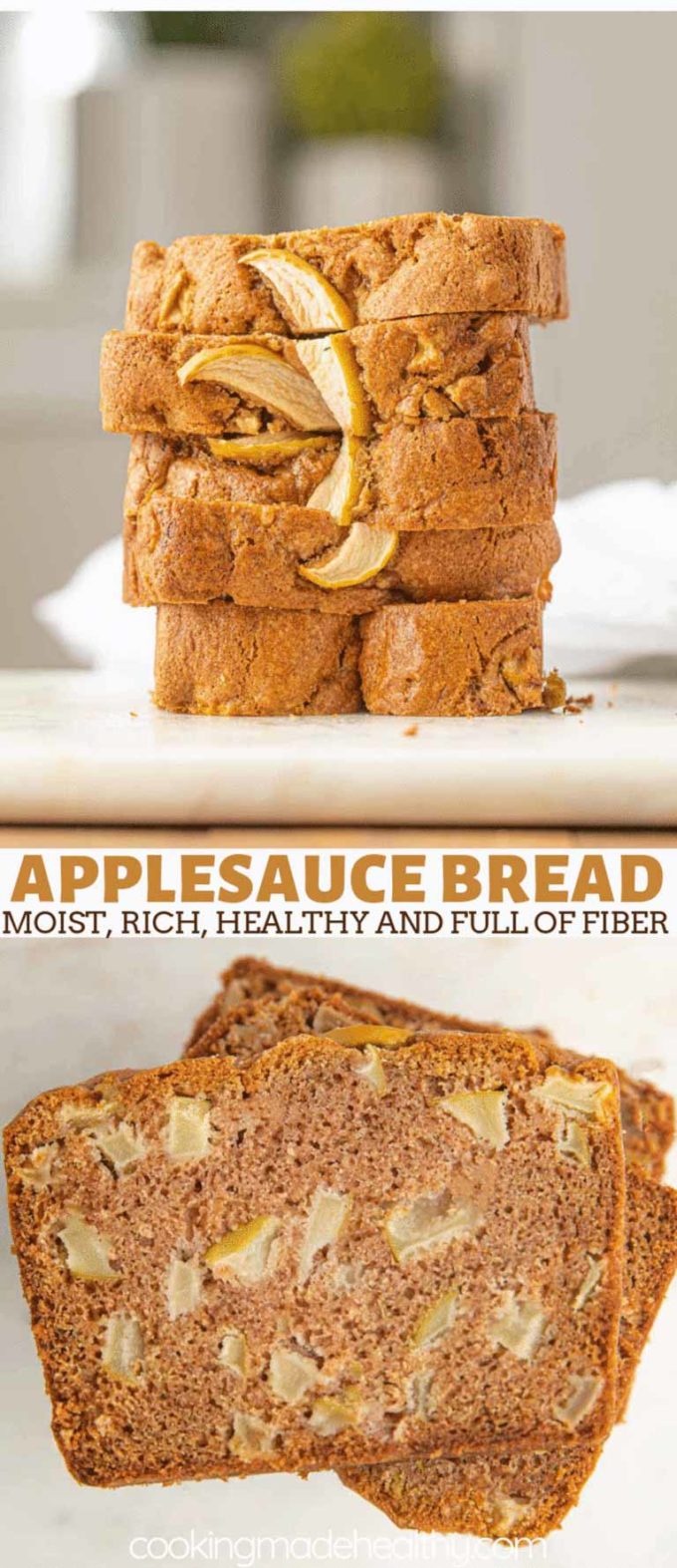 Healthy Applesauce Bread