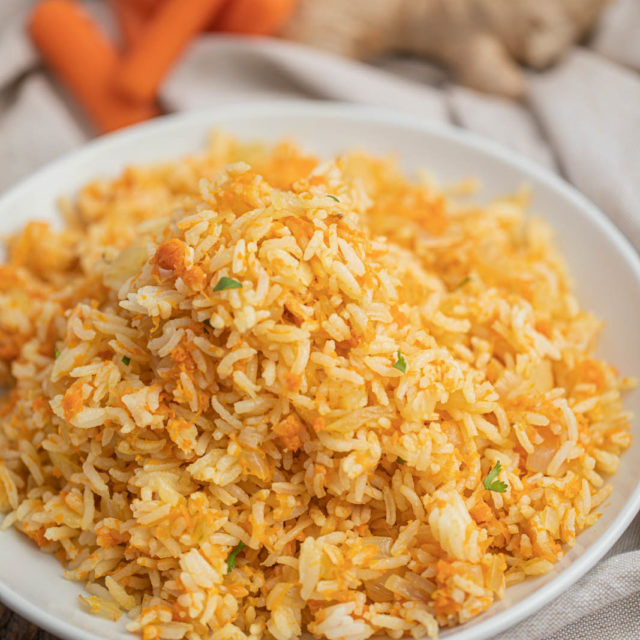 Plate of Carrot Rice