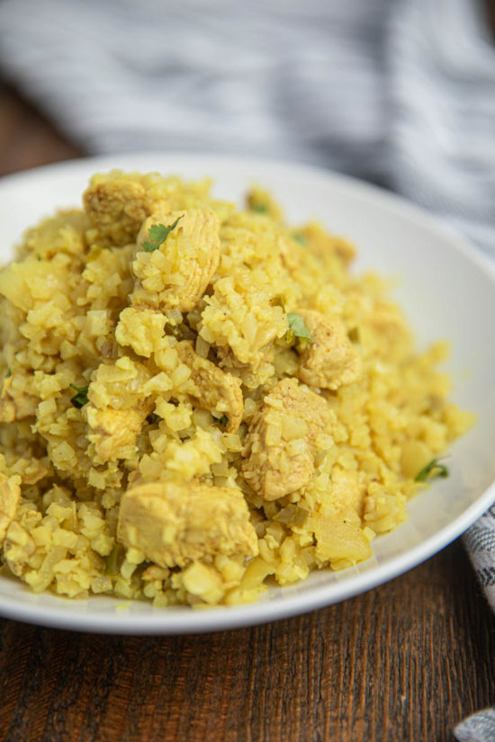 Cauliflower Rice Chicken Biryani - Cooking Made Healthy