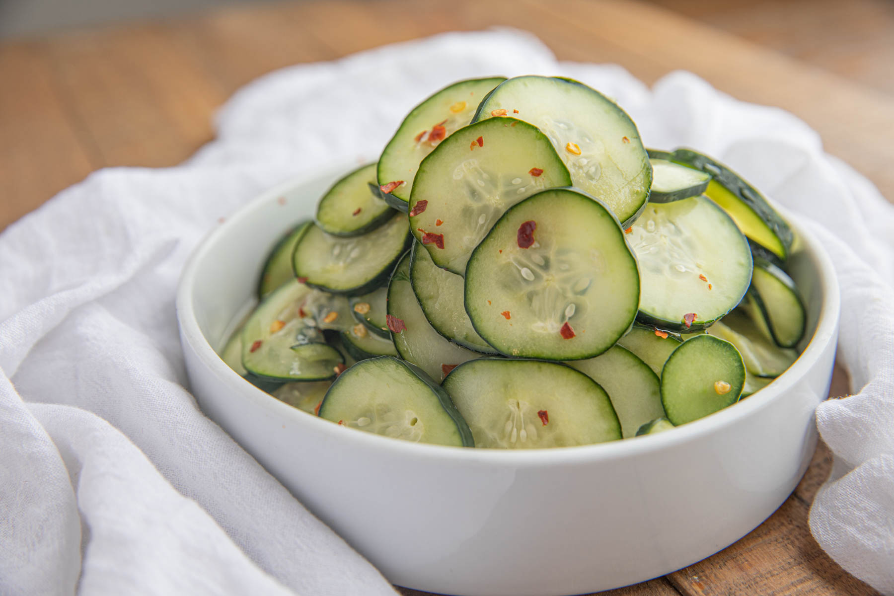 Quick Pickled Cucumber Slices