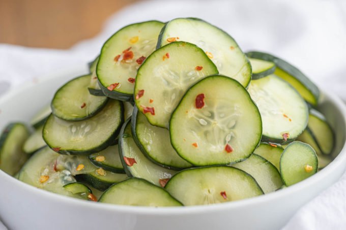 Spicy Lightly Pickled Cucumbers Recipe