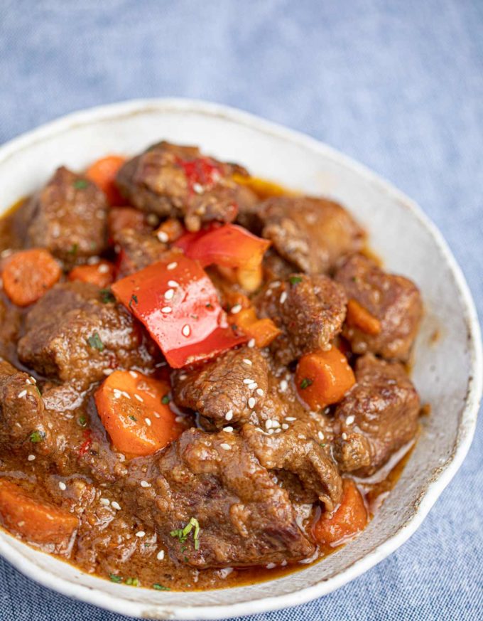 Korean Beef Stew in bowl