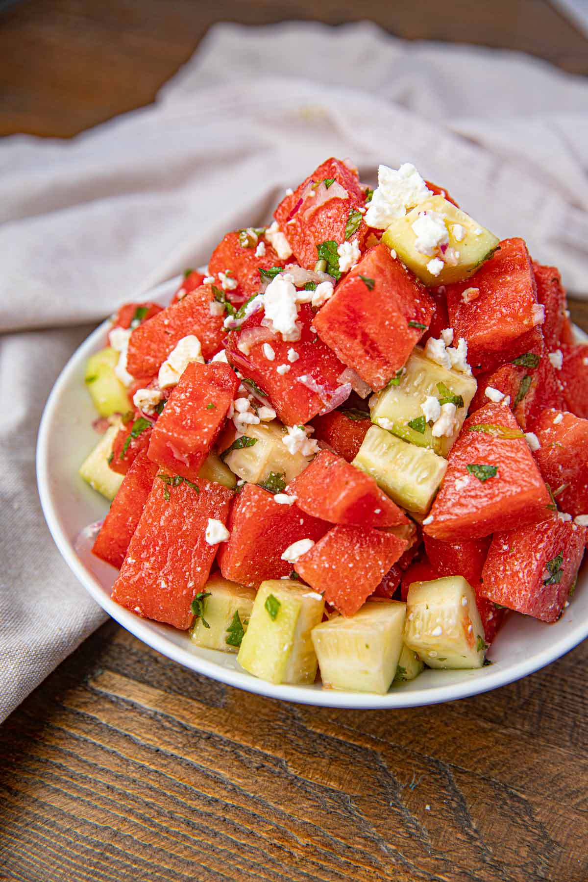 Easy Watermelon Cucumber Feta Salad Cooking Made Healthy