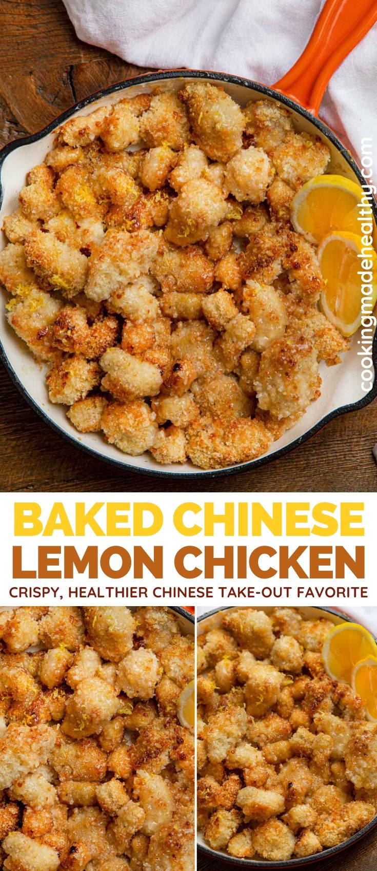 Baked Chinese Lemon Chicken Recipe - Cooking Made Healthy