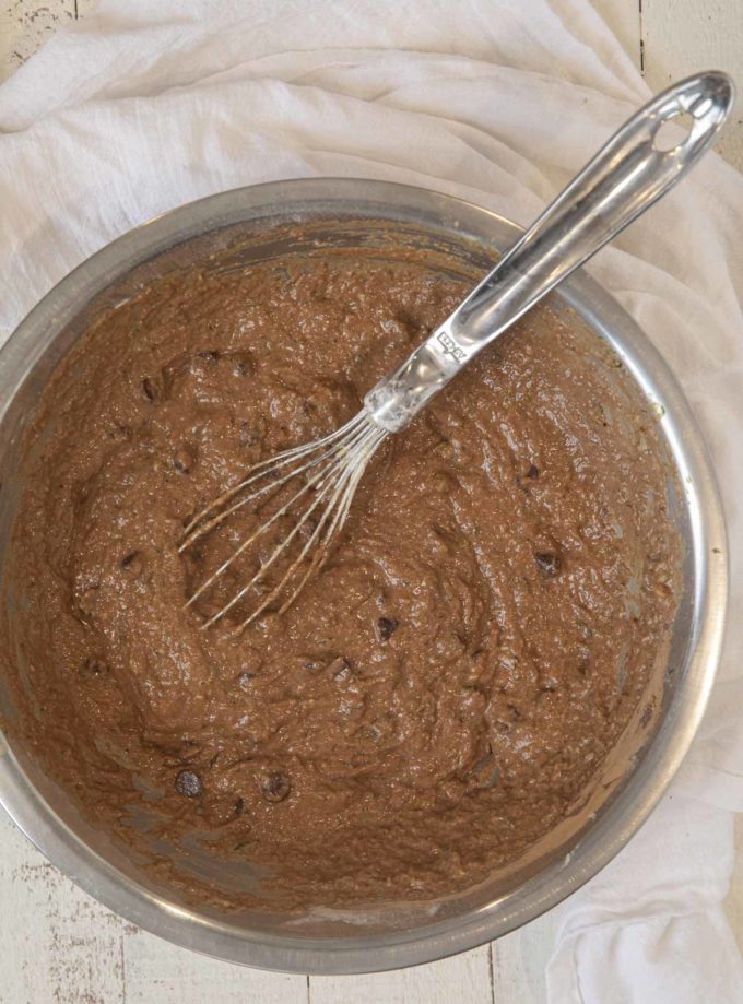 Chocolate Zucchini Bread batter