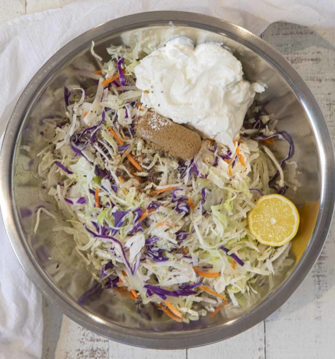 Light Cole Slaw Ingredients