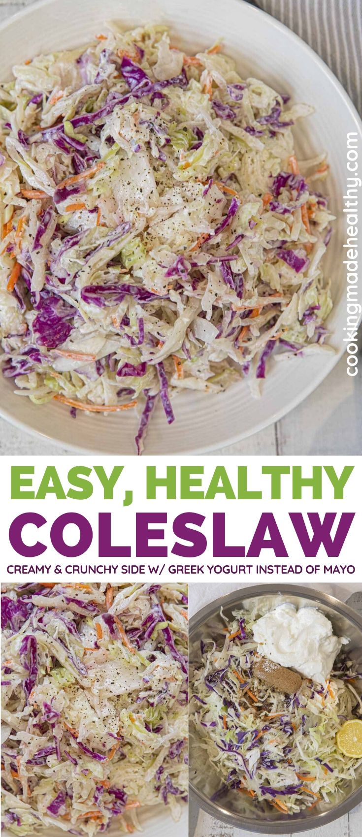 Easy, Healthy Coleslaw