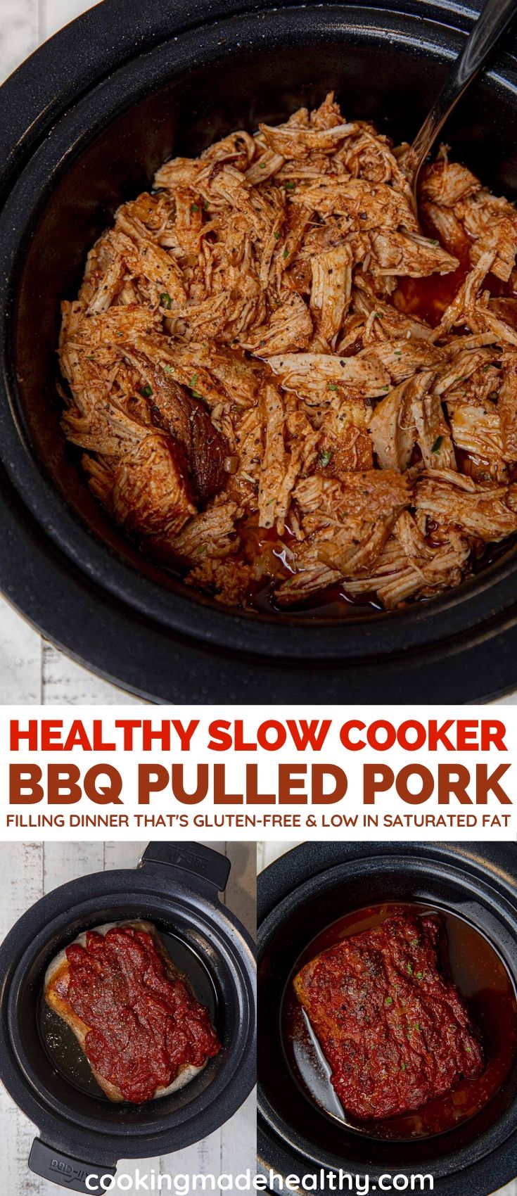 Healthy Slow Cooker BBQ Pulled Pork - Cooking Made Healthy