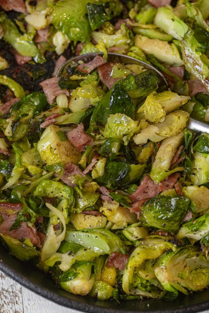 Turkey Bacon Brussels Sprouts - Cooking Made Healthy