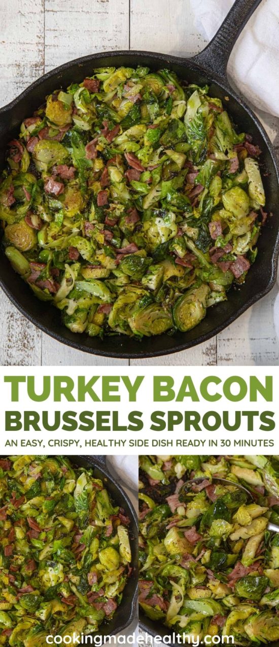 Turkey Bacon Brussels Sprouts - Cooking Made Healthy
