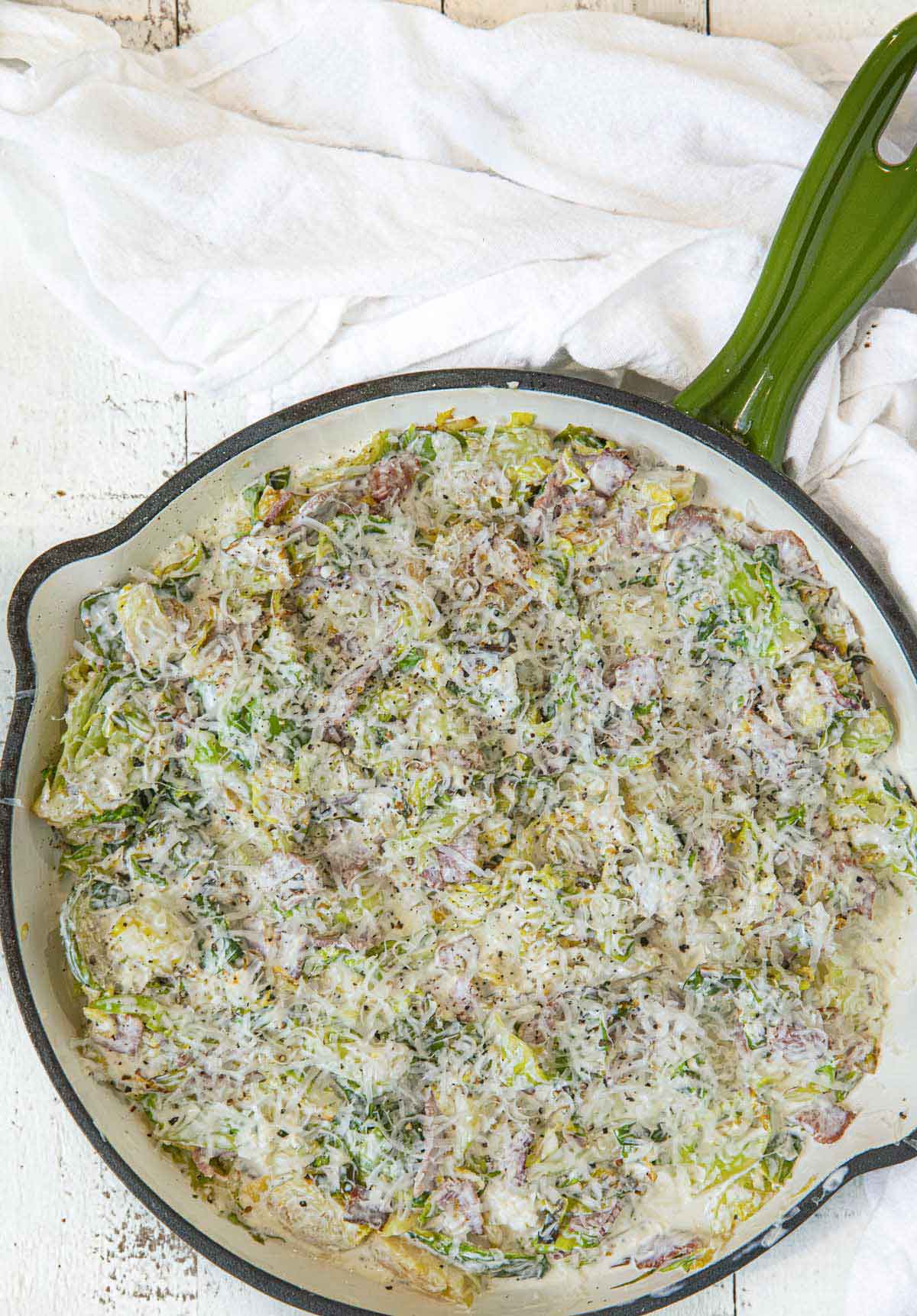 Brussels Sprouts Gratin pre baking