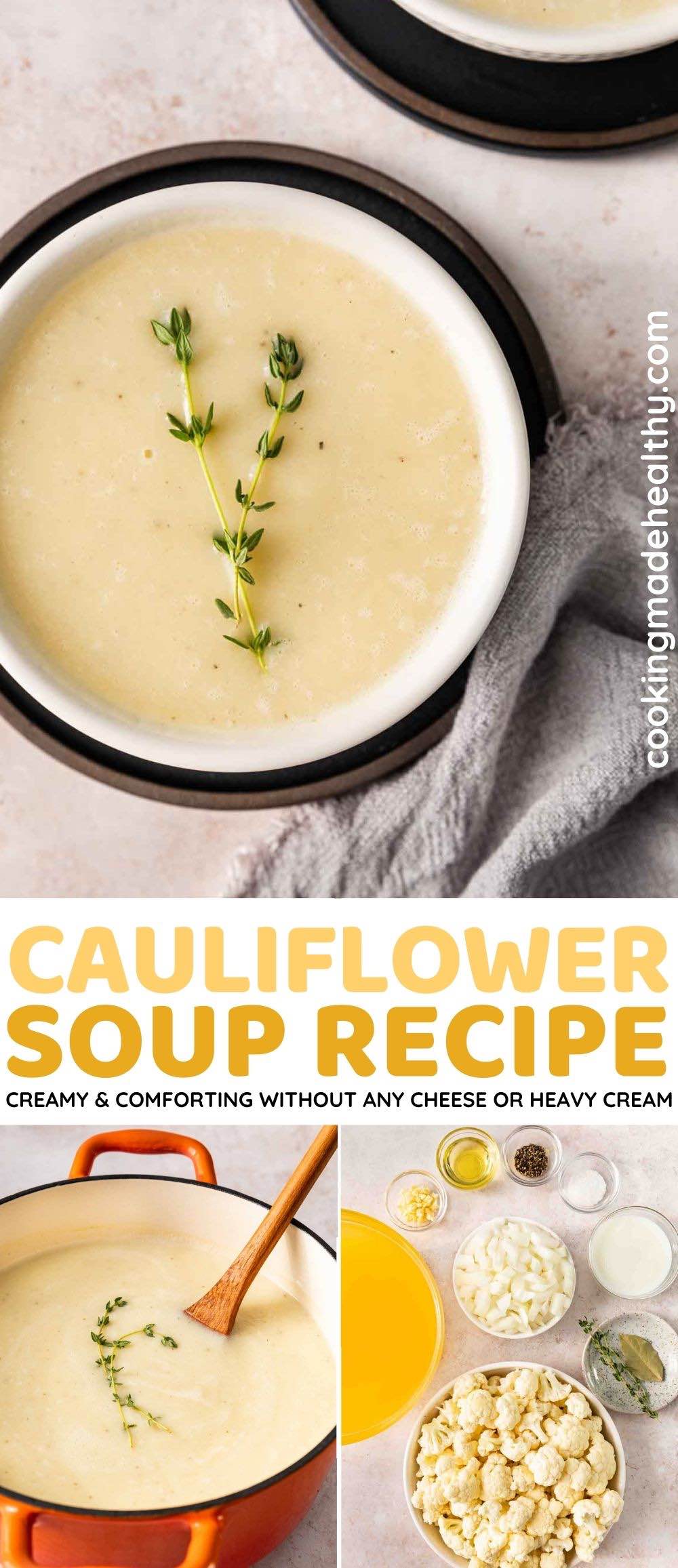 Cauliflower Soup collage