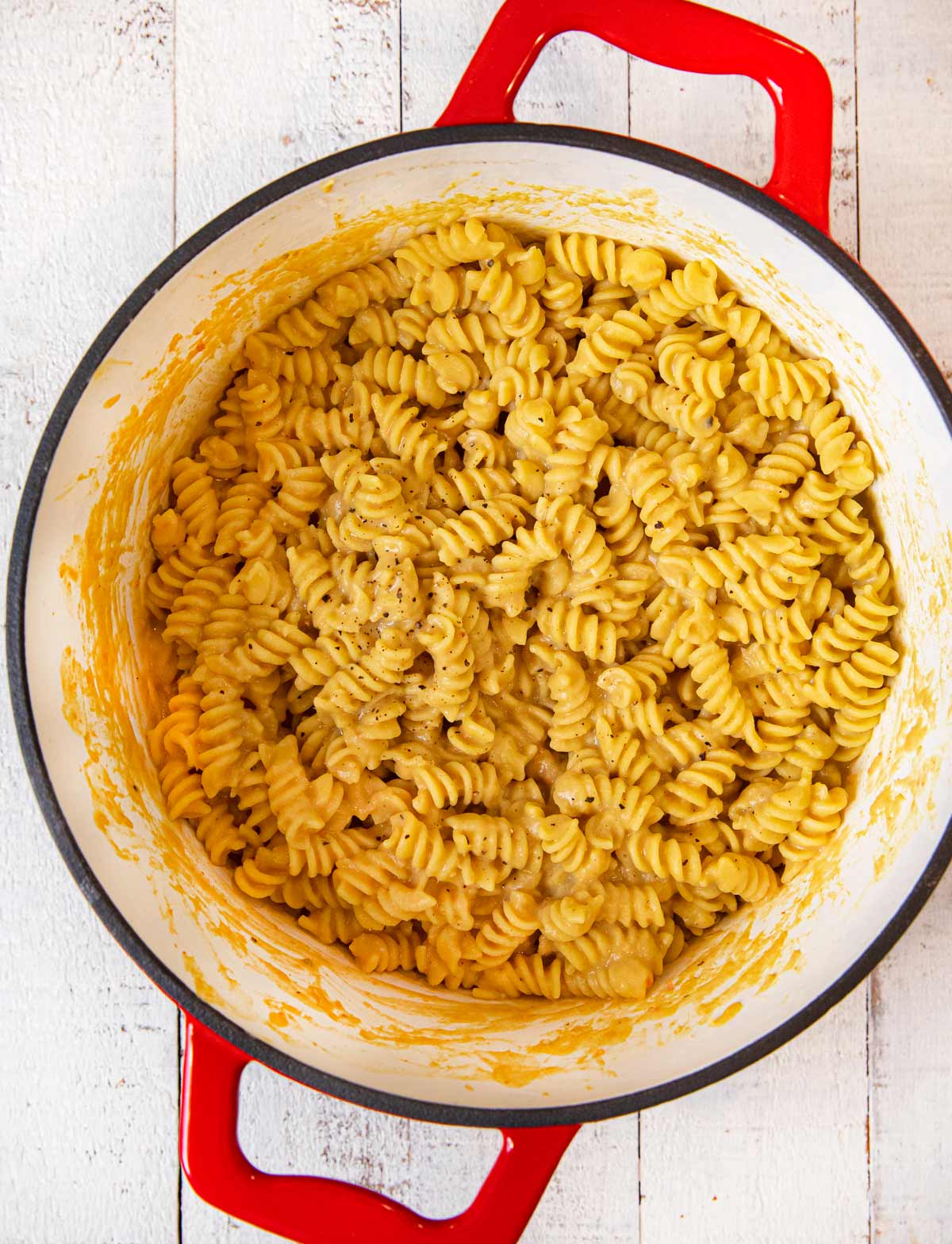 Creamy White Bean Pasta in pot