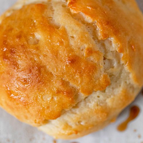 Greek Yogurt Biscuits on baking sheet