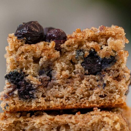 Square of Blueberry Coffee Cake