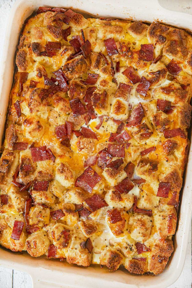 Healthy Breakfast Casserole with Turkey Bacon - Cooking Made Healthy