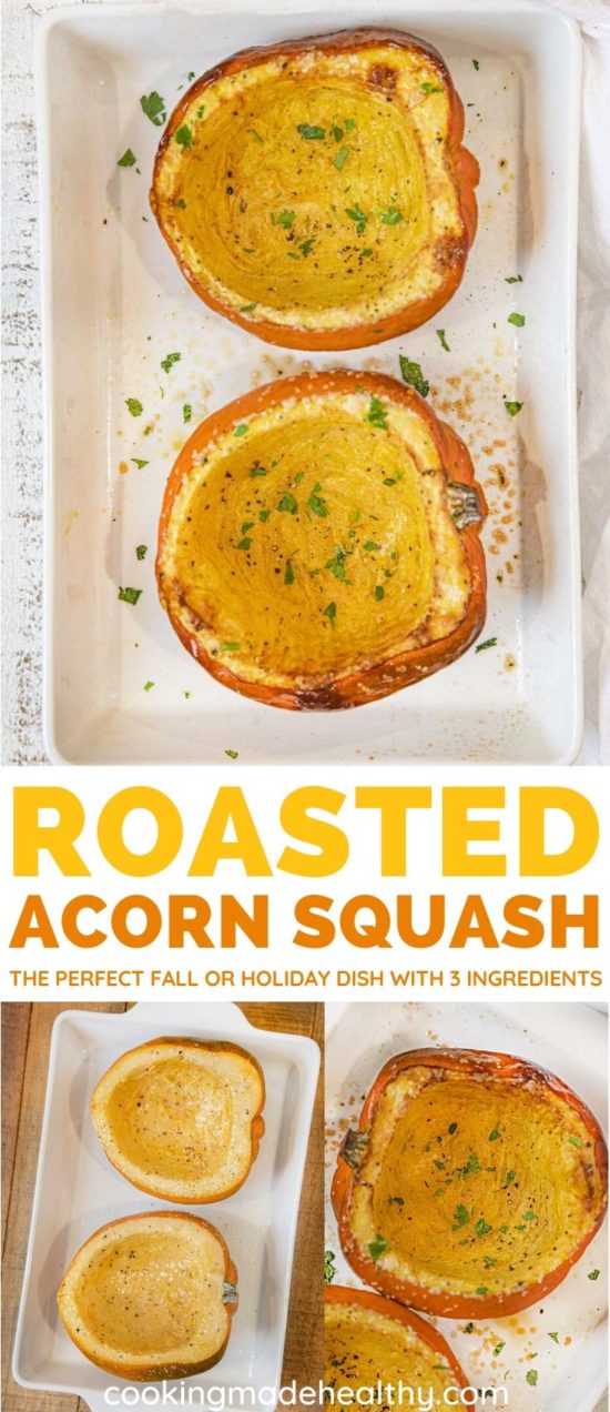 Roasted Acorn Squash collage