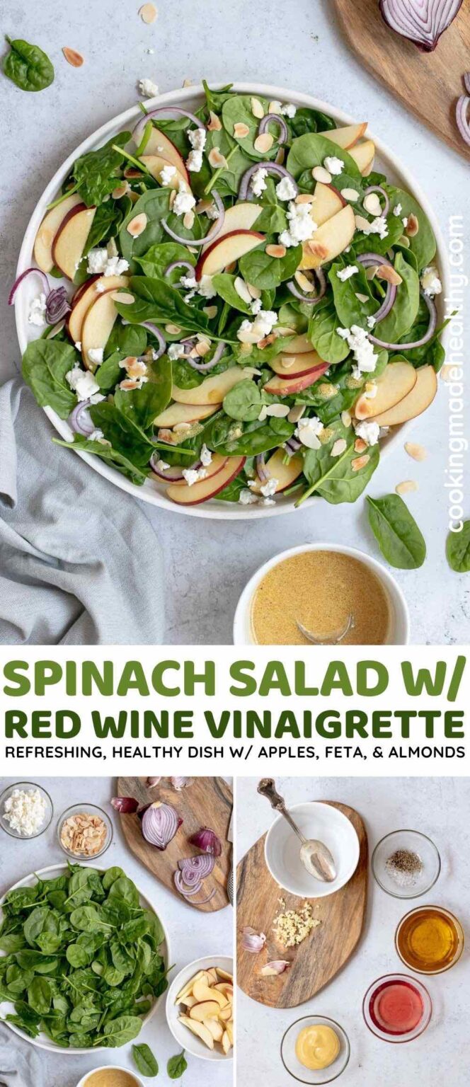 Spinach Salad with Red Wine Vinaigrette Recipe Cooking Made Healthy