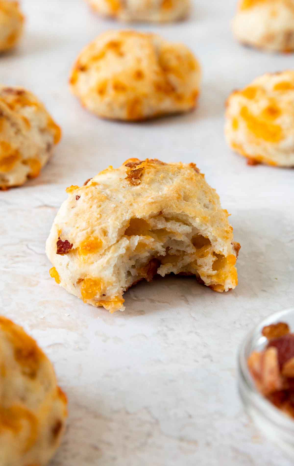 Yogurt Cheddar Bacon Biscuits 