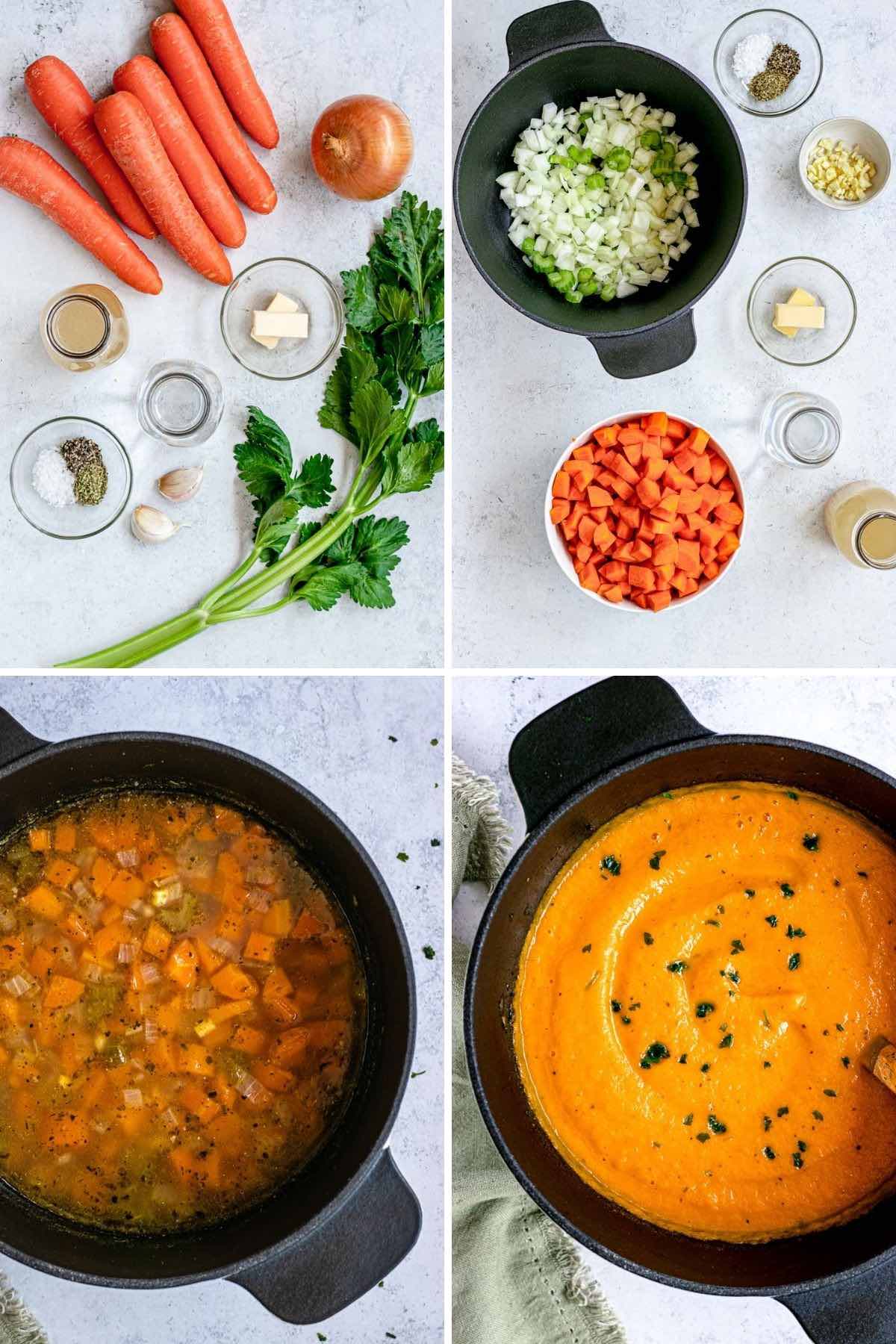 Carrot Soup collage