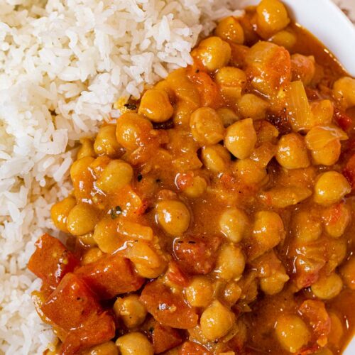 Chickpea Curry in bowl