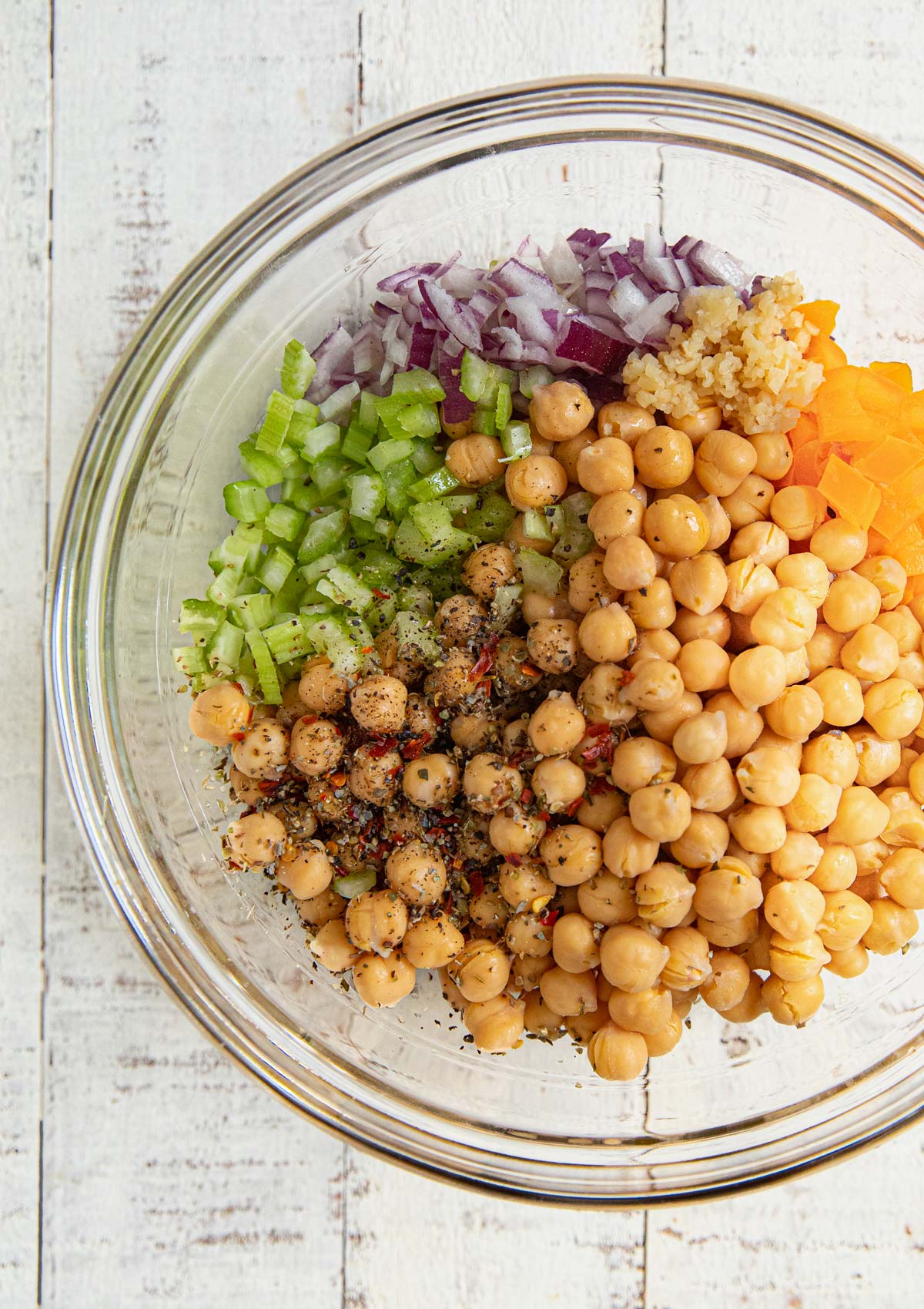 Chickpea Salad Ingredients