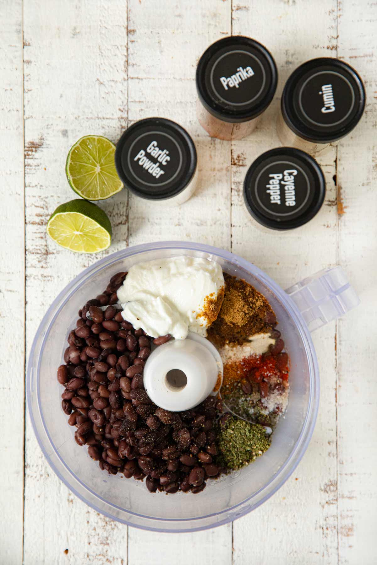 Greek Yogurt Black Bean Dip ingredients