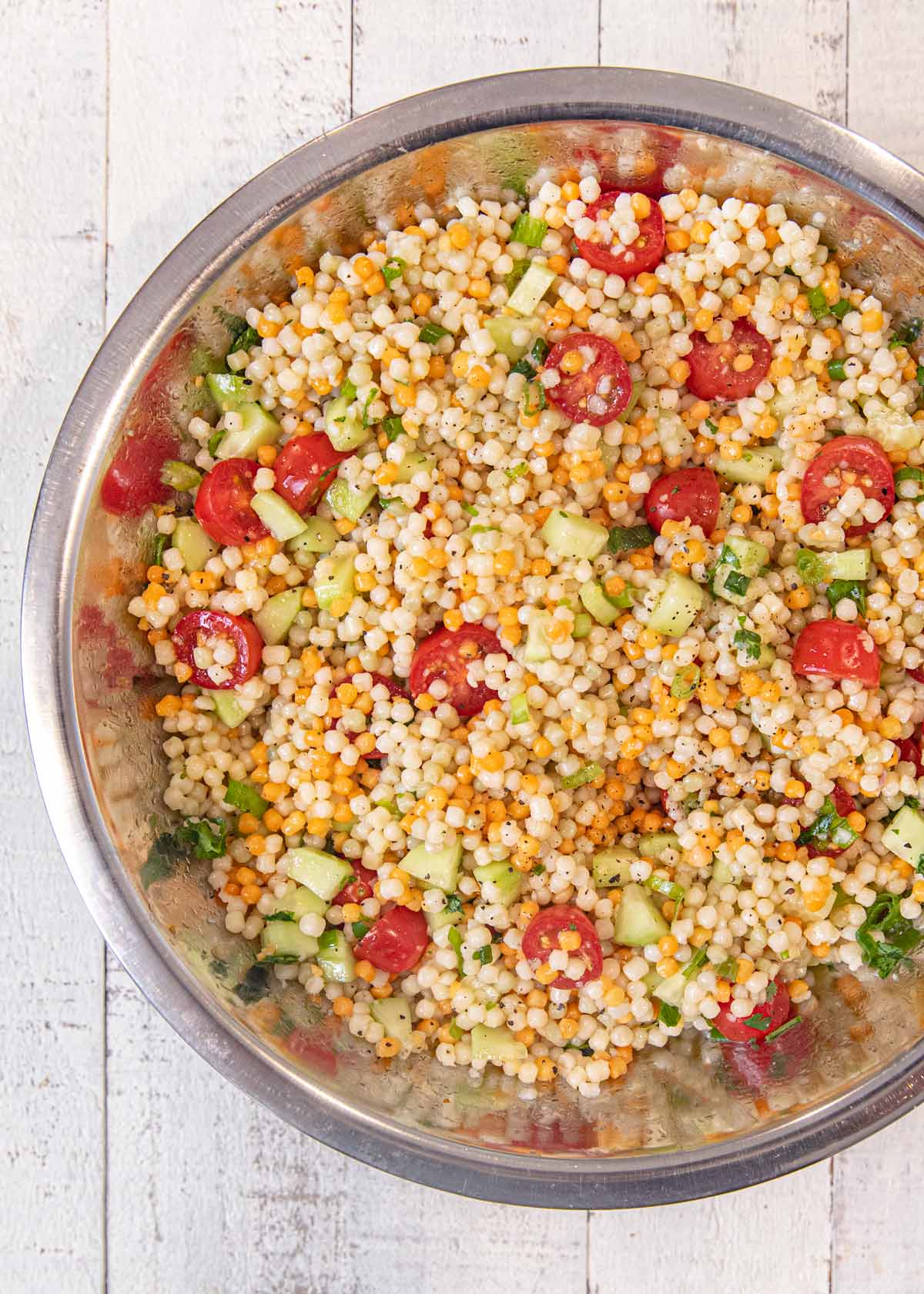 Top down photo of Couscous Salad