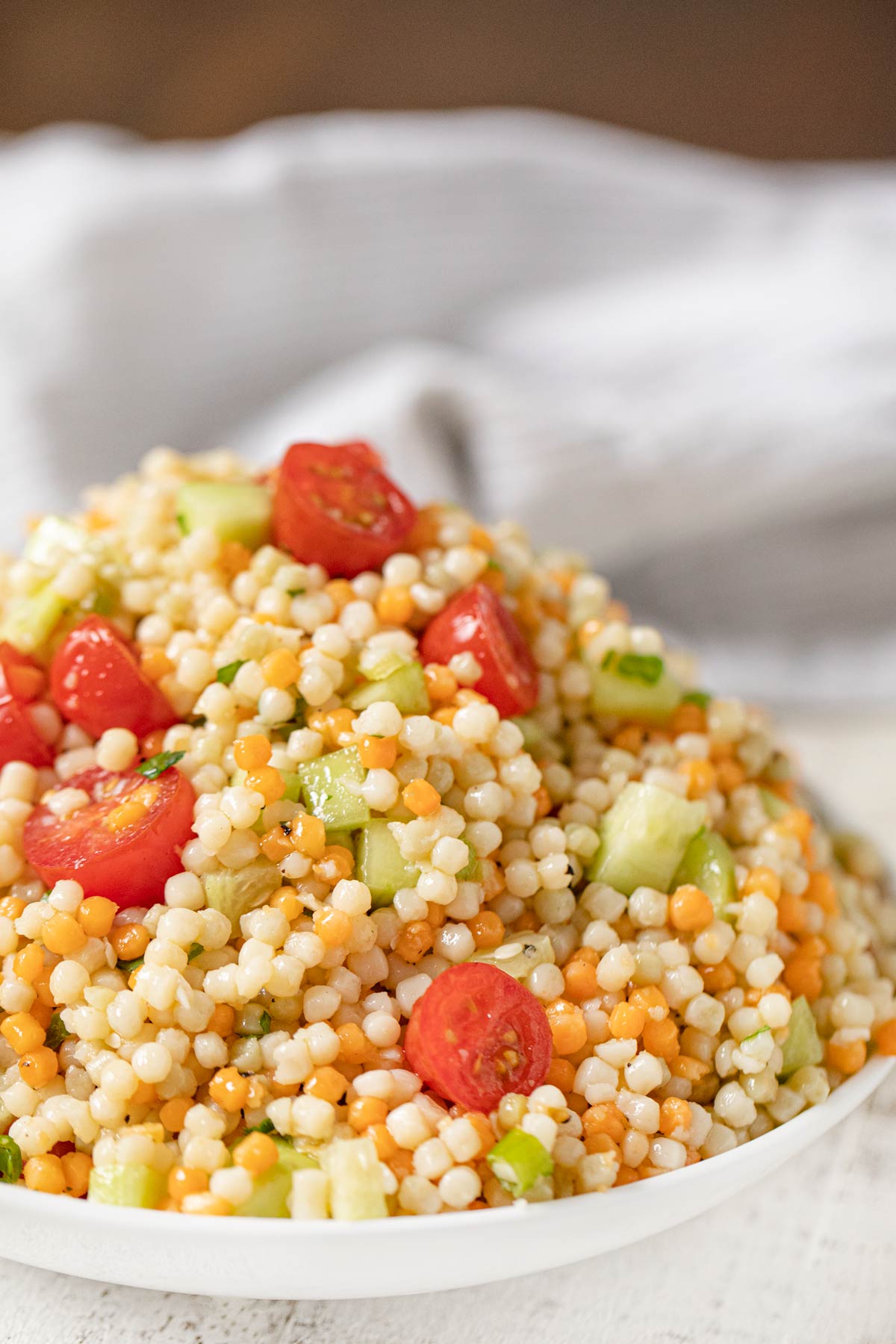 Couscous Salad with grape tomatoes