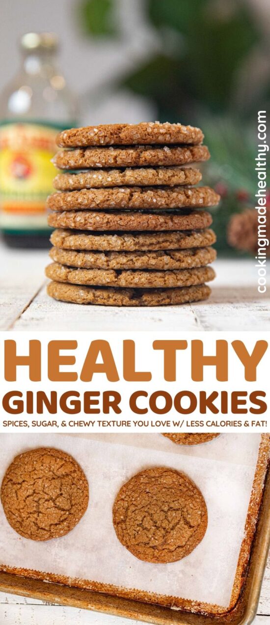Chewy Healthy Ginger Cookies Recipe Cooking Made Healthy