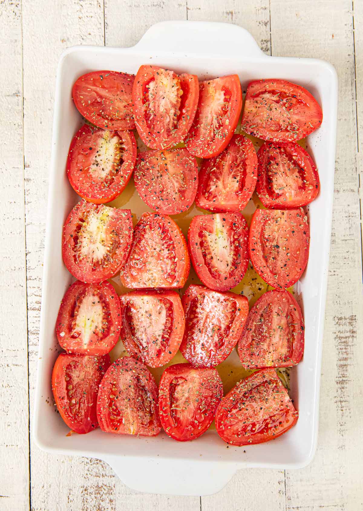 Roasted Tomatoes before cooking