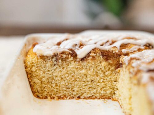 Healthy Cinnamon Roll Coffee Cake Recipe- Cooking Made Healthy