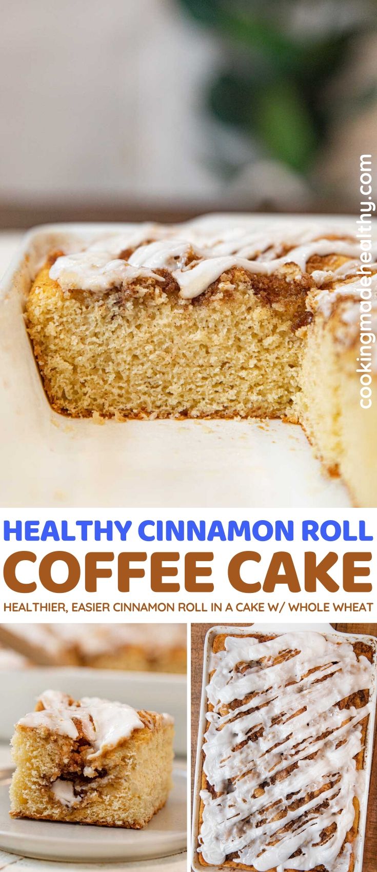 Healthy Cinnamon Roll Cake