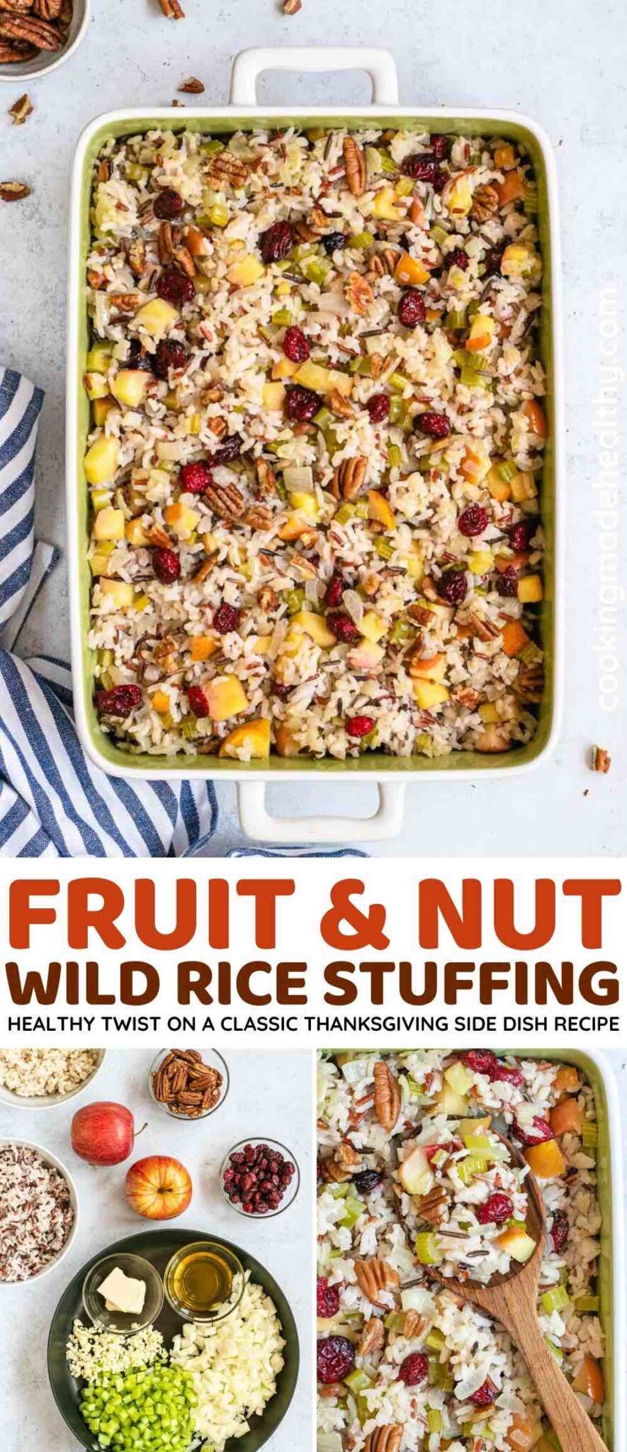 Fruit and Nut Wild Rice Stuffing Recipe - Cooking Made Healthy