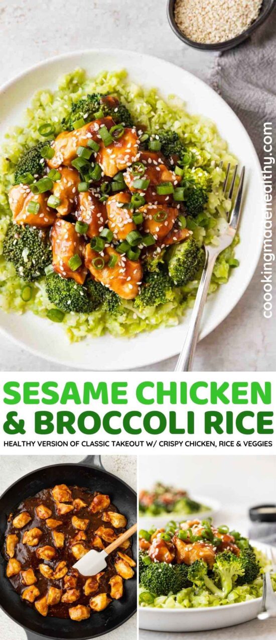 Sesame Chicken and Broccoli Rice Recipe - Cooking Made Healthy