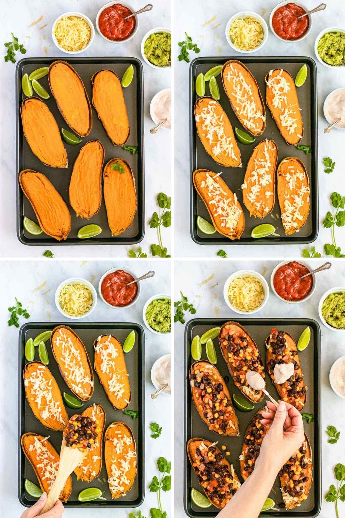 Tex Mex Sweet Potatoes collage