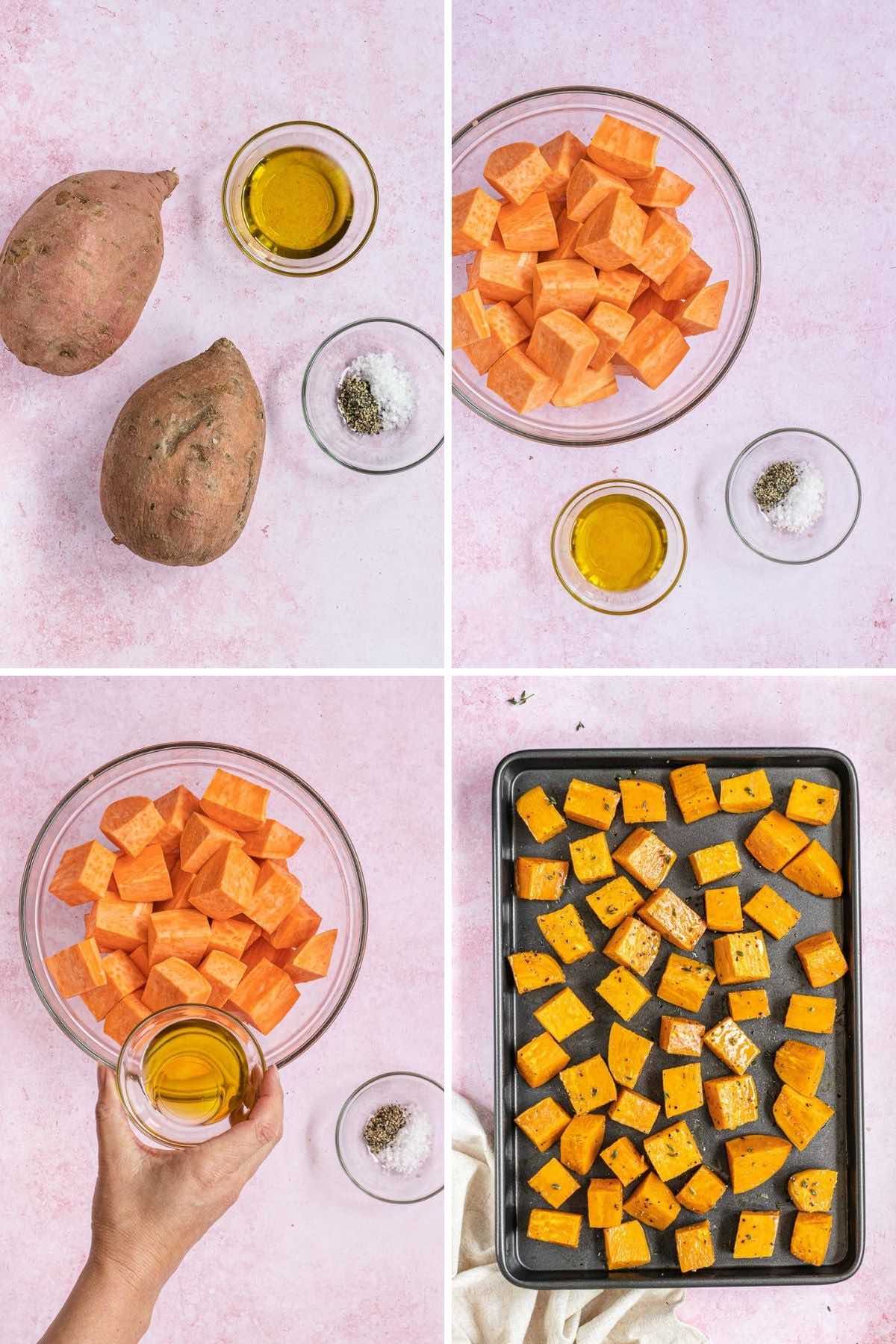 Roasted Sweet Potatoes collage