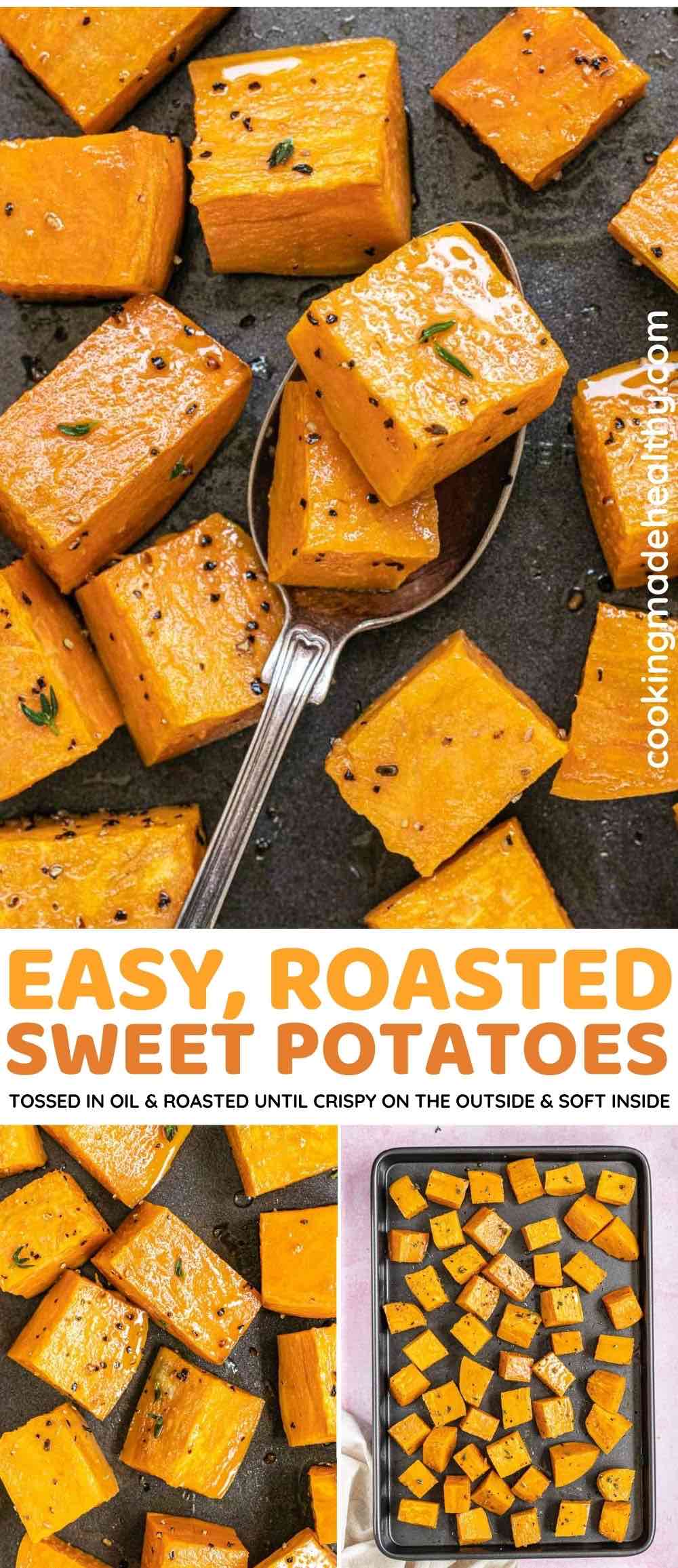 Roasted Sweet Potatoes collage