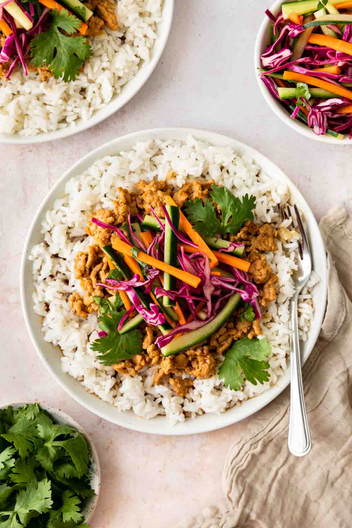 Banh Mi Rice served in bowl